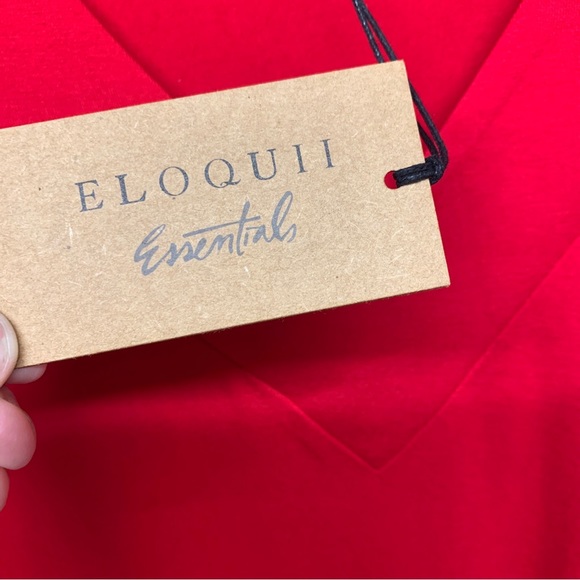 Womens Size 26/28 Eloquii Red Sleeveless Blouse NWT - Picture 3 of 6